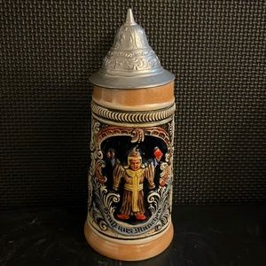 Vintage German Beer Stein Germany-Hofbräuhaus-Frauenturme Made in Germany